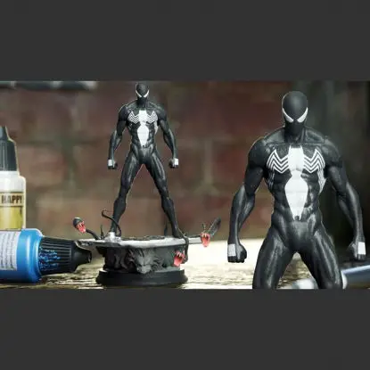 Symbiote Spiderman 3D-utskriftsmodell STL