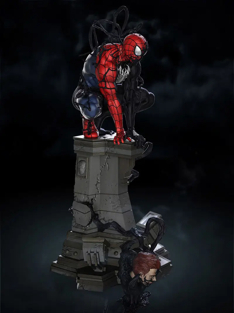 Symbiote Spiderman 3D Baskı Modeli STL