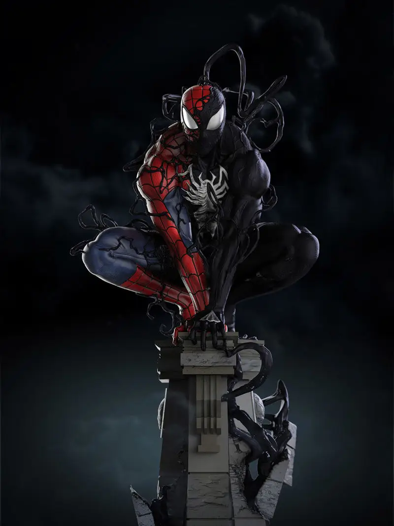 Symbiote Spiderman Modèle d'impression 3D STL
