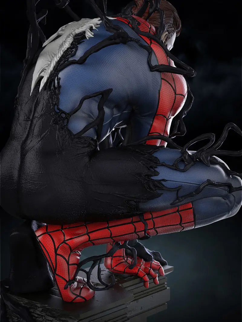 Symbiote Spiderman 3D tiskový model STL