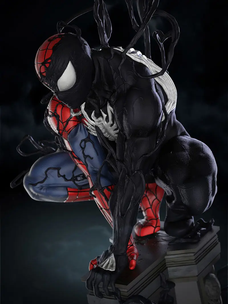 Symbiote Spiderman 3D nyomtatási modell STL