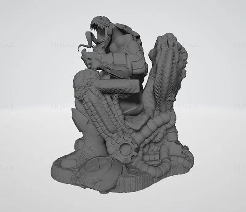共生体灭霸 - 毒液 - 无限手套 3D 打印模型 STL