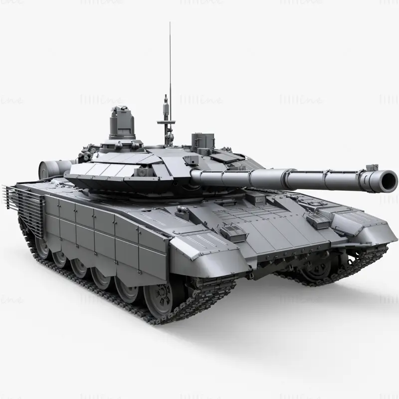 T-90SM Tank 3D-modell