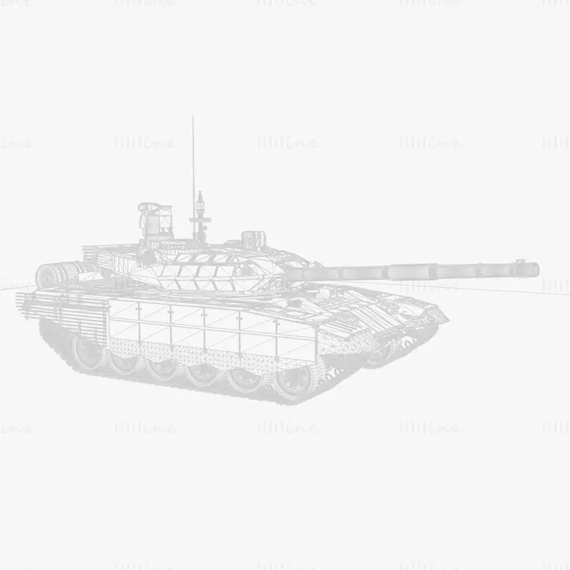 Танк Т-90СМ 3D модель