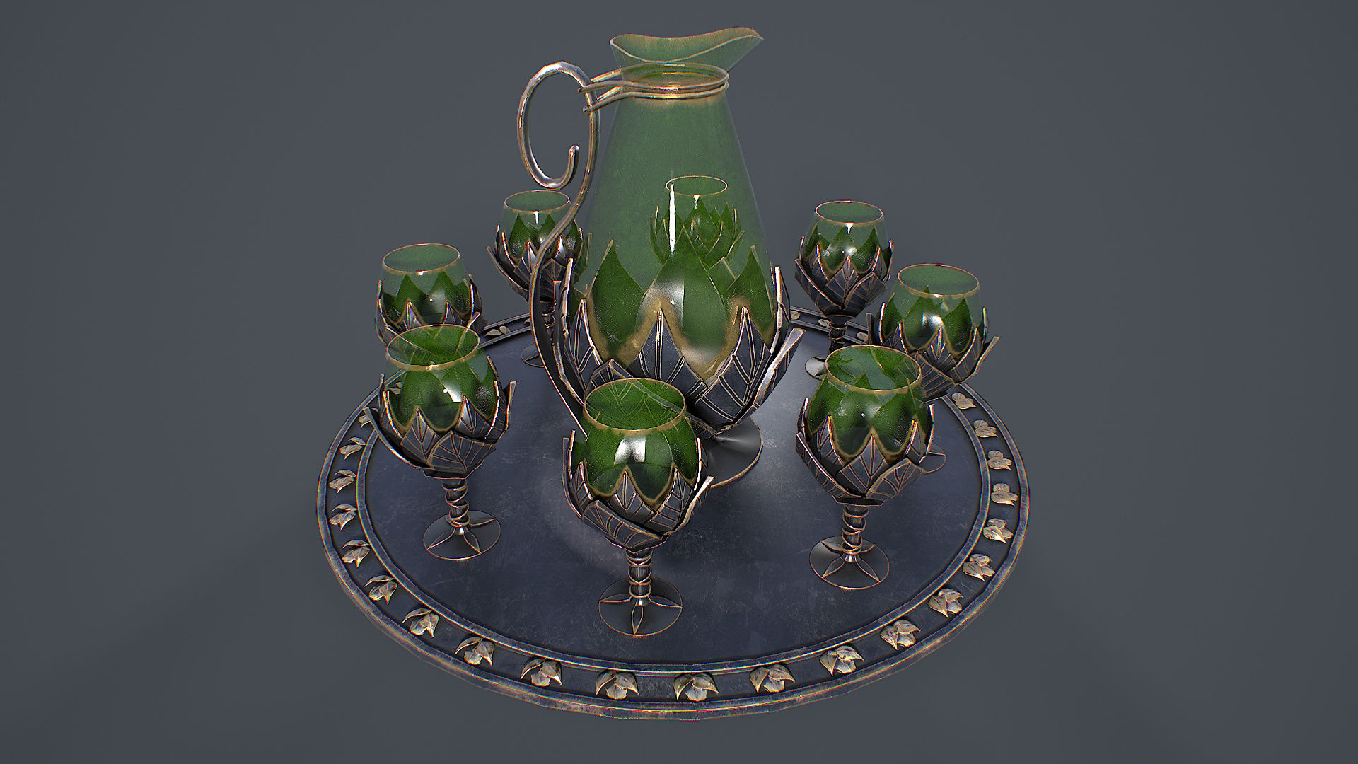 Table service 3d model
