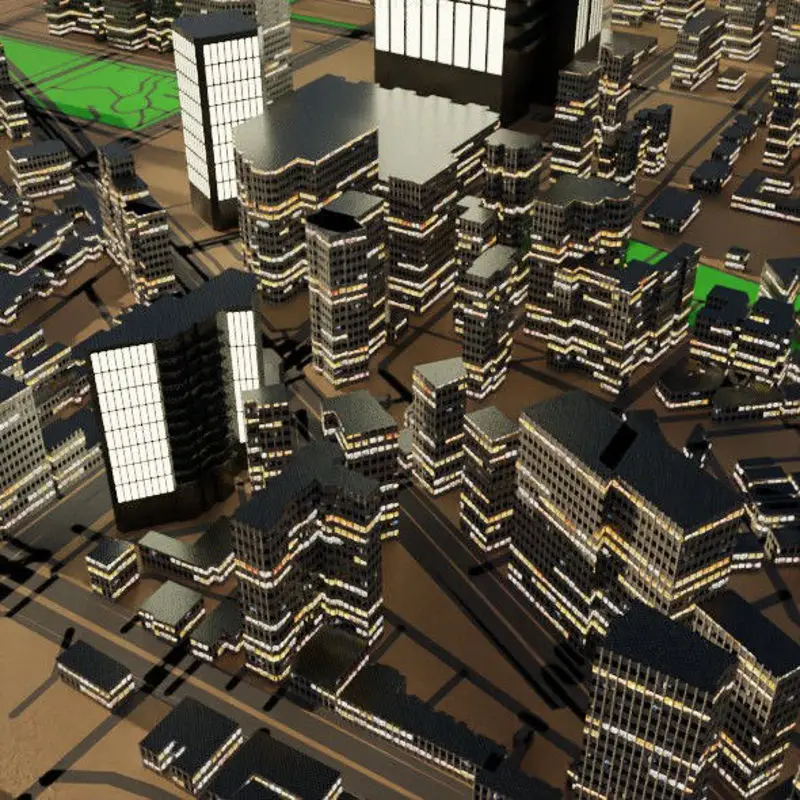 Taipei Citymap Building 3D Model