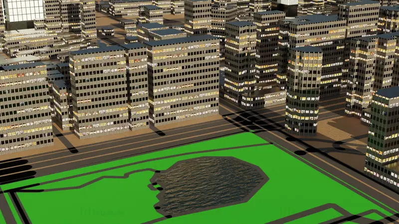 Taipei Citymap Building 3D Model