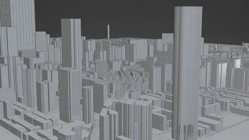 Taipei Citymap Building 3D Model