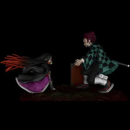 Tanjiro und Nezuko – Dämonentöter 3D-Druckmodell STL-Dateien