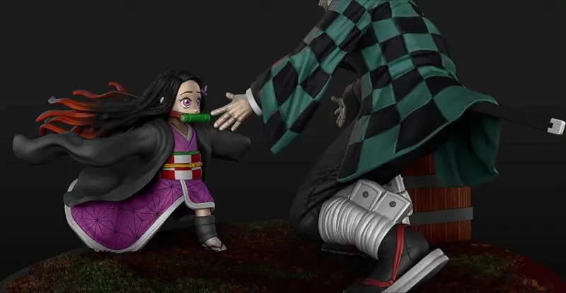 Tanjiro und Nezuko – Dämonentöter 3D-Druckmodell STL-Dateien