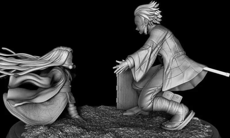 Tanjiro und Nezuko – Dämonentöter 3D-Druckmodell STL-Dateien