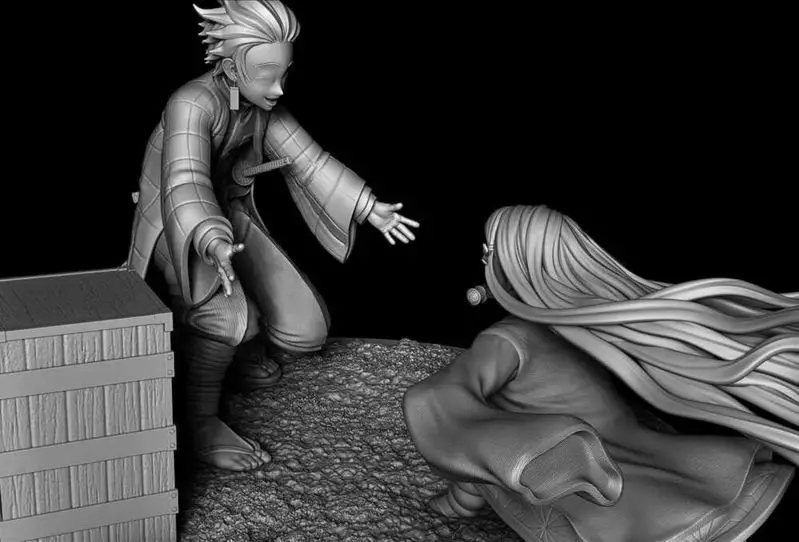 Tanjiro und Nezuko – Dämonentöter 3D-Druckmodell STL-Dateien
