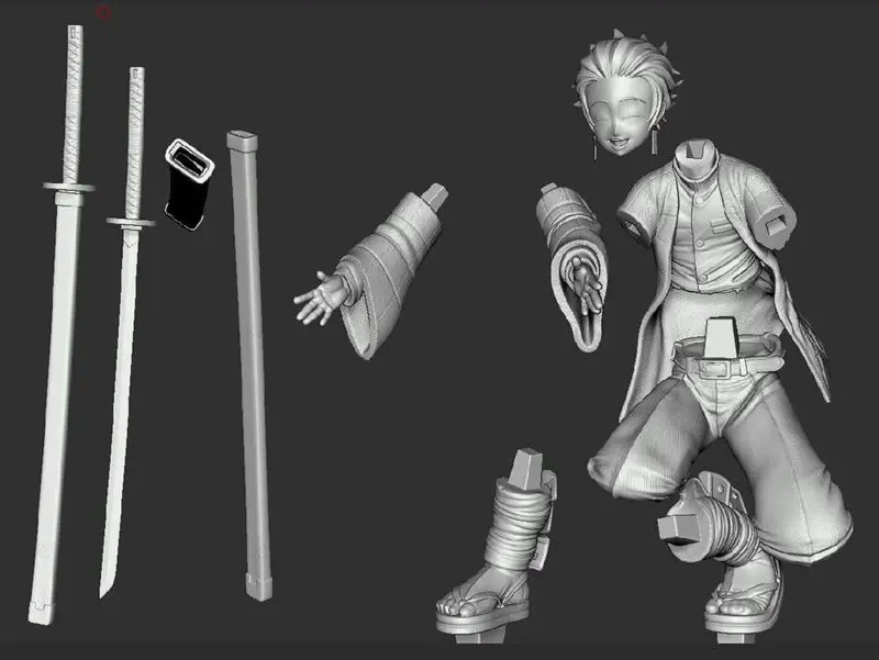Tanjiro und Nezuko – Dämonentöter 3D-Druckmodell STL-Dateien