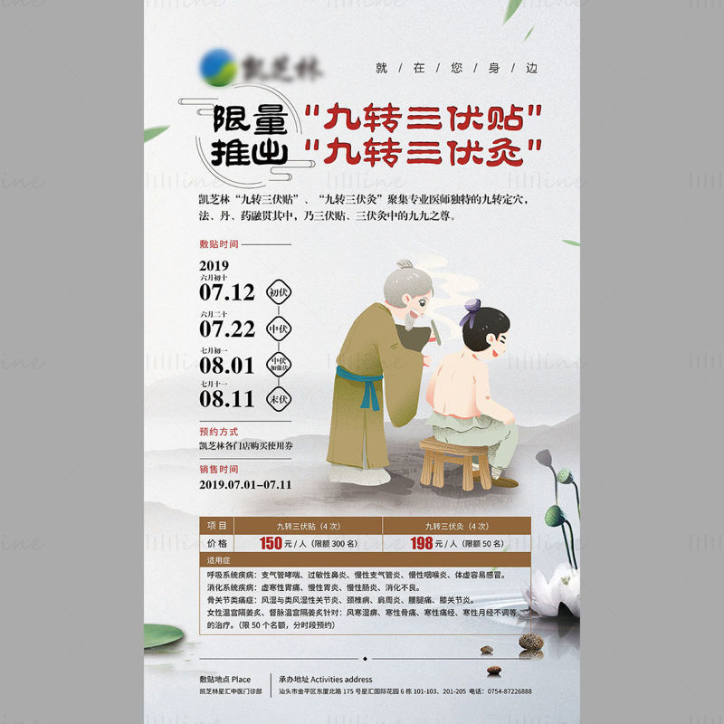 Poster sulla salute della medicina tradizionale cinese