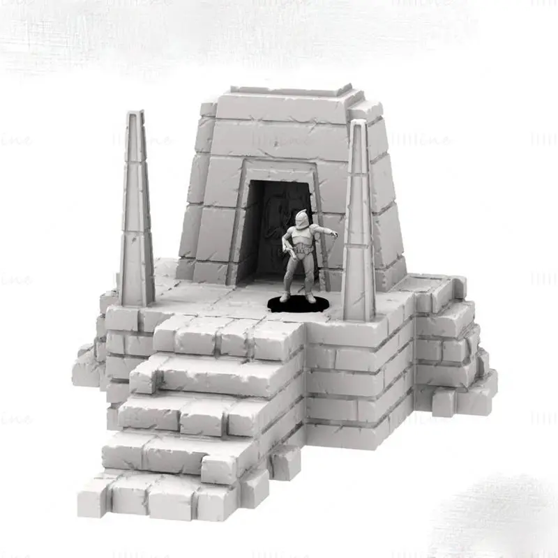 مدل پرینت سه بعدی Terrain Temple Ruins Bundle Figures