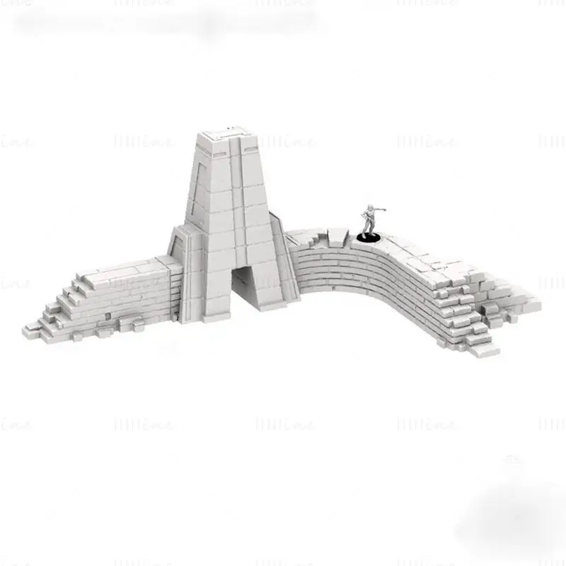 مدل پرینت سه بعدی Terrain Temple Ruins Bundle Figures