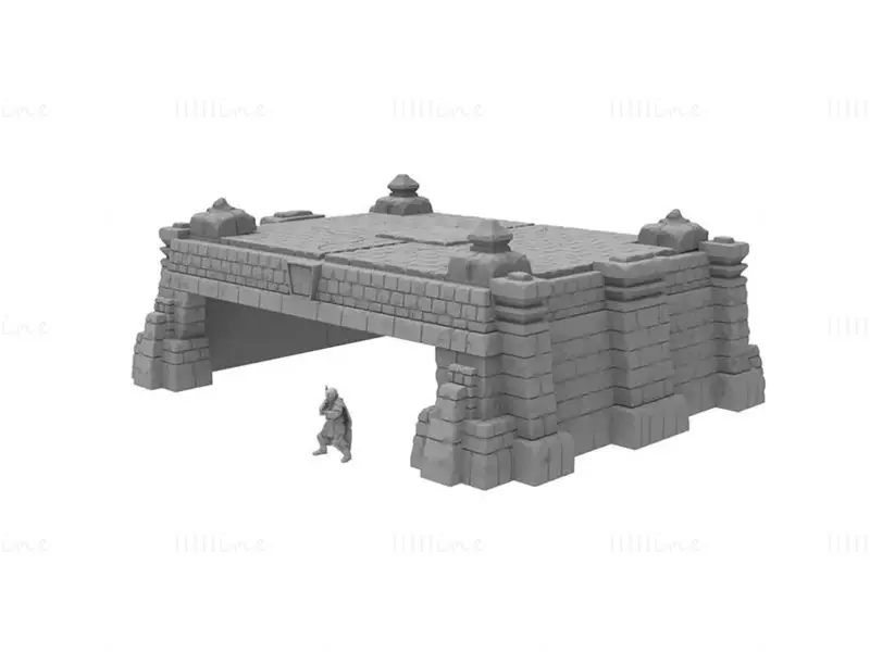 مدل پرینت سه بعدی Terrain Temple Ruins Bundle Figures