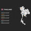 Thailand-Infografik-Karte bearbeitbare PPT und Keynote