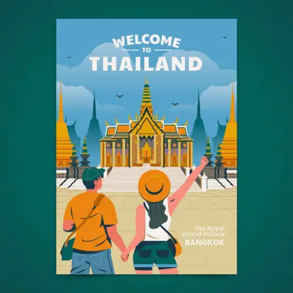 Thailand Traveler Vector
