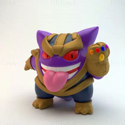 Thangar Thanos Gengar 3D-printmodel STL