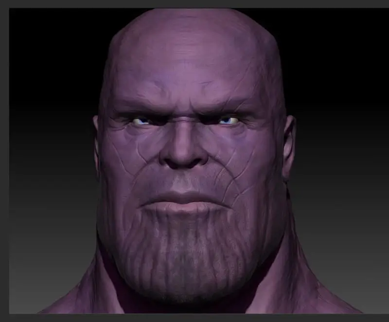 Modelo de impresión 3D del busto de Thanos STL