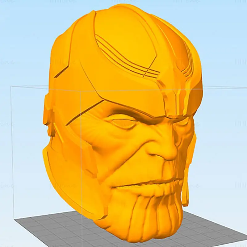 چاپ سه بعدی صورت و کلاه Thanos مدل STL