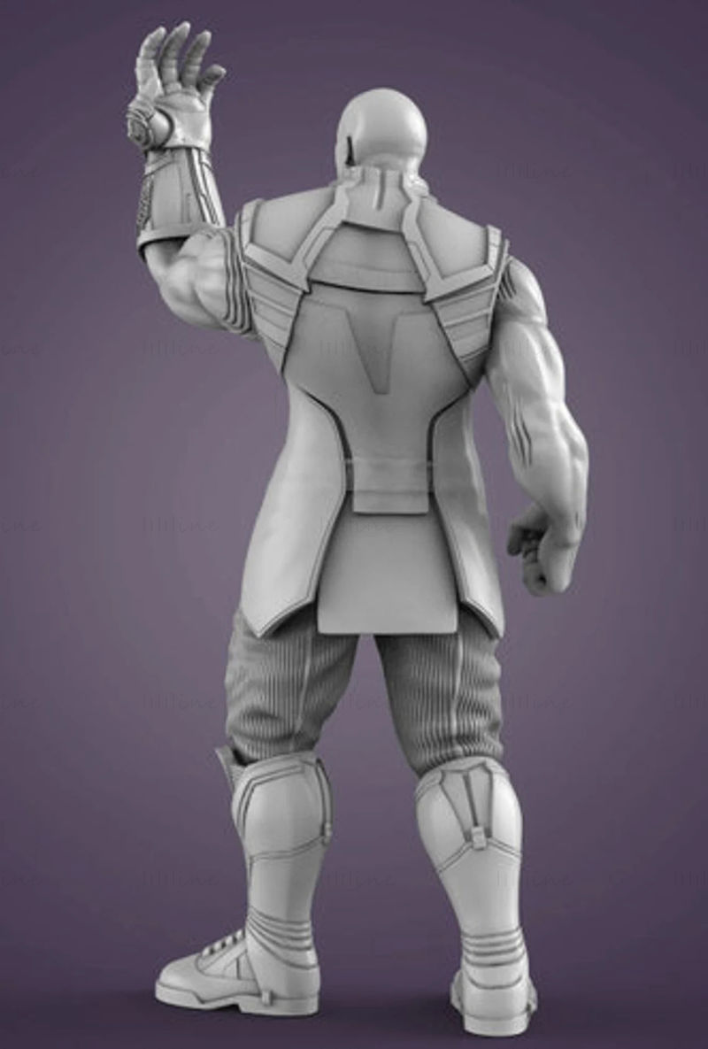 Thanos Marvel Statues Model 3D gata de imprimat STL OJB FBX