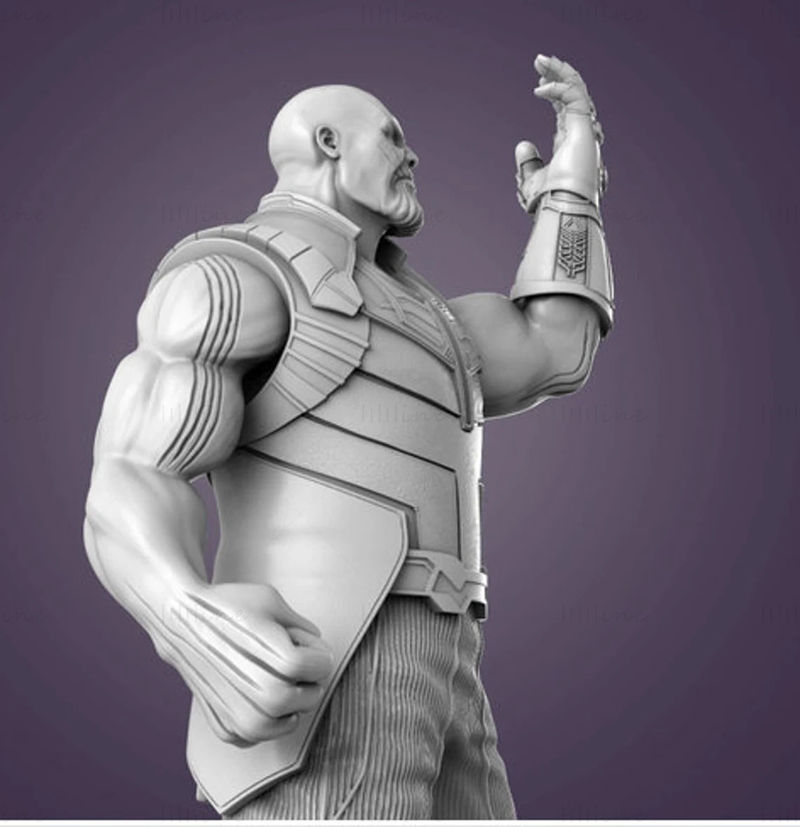 Thanos Marvel Statues 3Dモデル STL OJB FBXを印刷する準備ができました