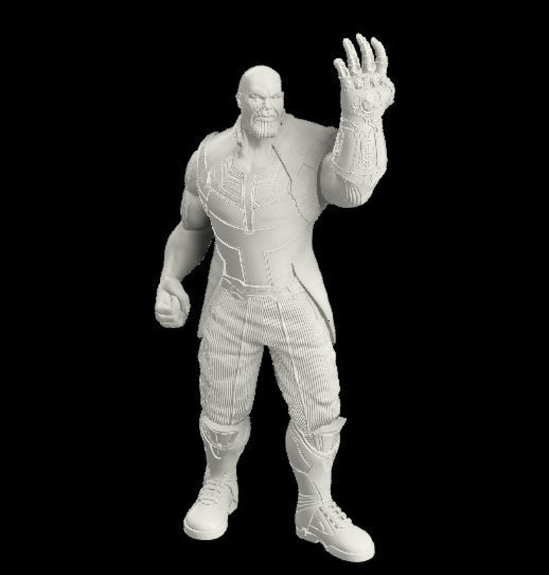Статуи Таноса Marvel 3D-модель готова к печати STL OJB FBX