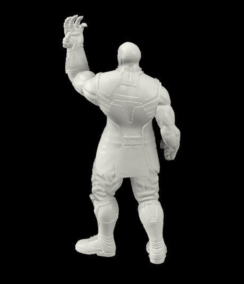 Thanos Marvel Statues Model 3D gata de imprimat STL OJB FBX