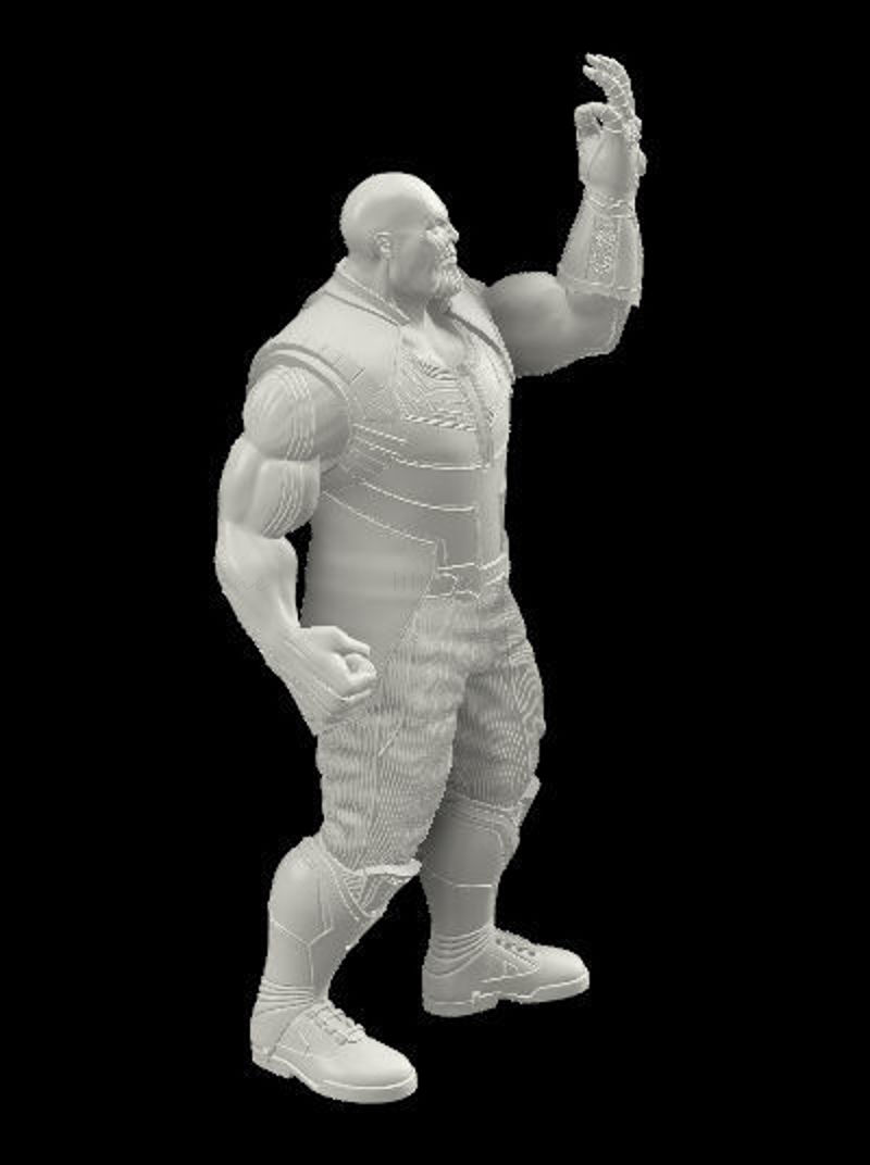 Thanos Marvel Statues Modèle 3D prêt à imprimer STL OJB FBX