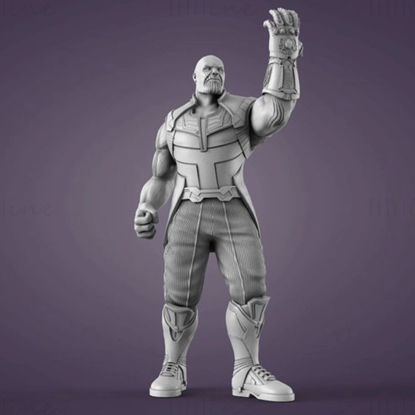 Thanos Marvel Statues 3D-modell Klar til å skrive ut STL OJB FBX