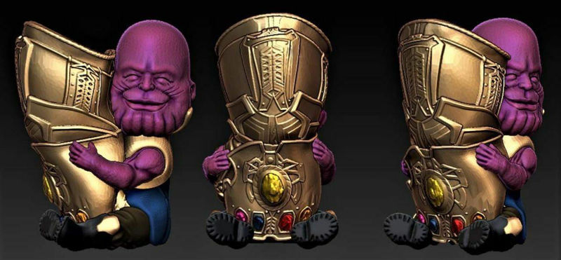 Thanos Pot 3D Model Ready to Print