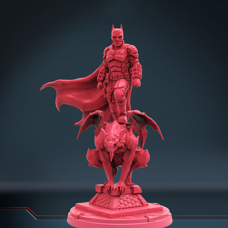 Het Batman 3D-model klaar om STL af te drukken