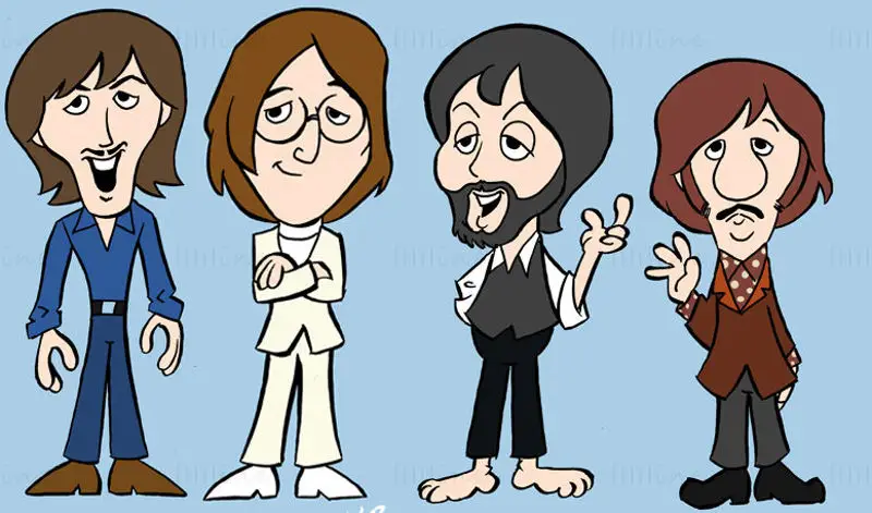 Los Beatles ayudan al modelo de impresión 3D STL