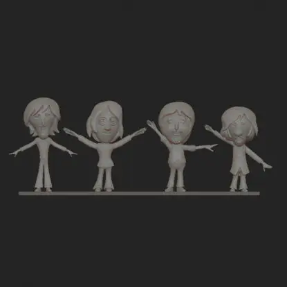 Los Beatles ayudan al modelo de impresión 3D STL