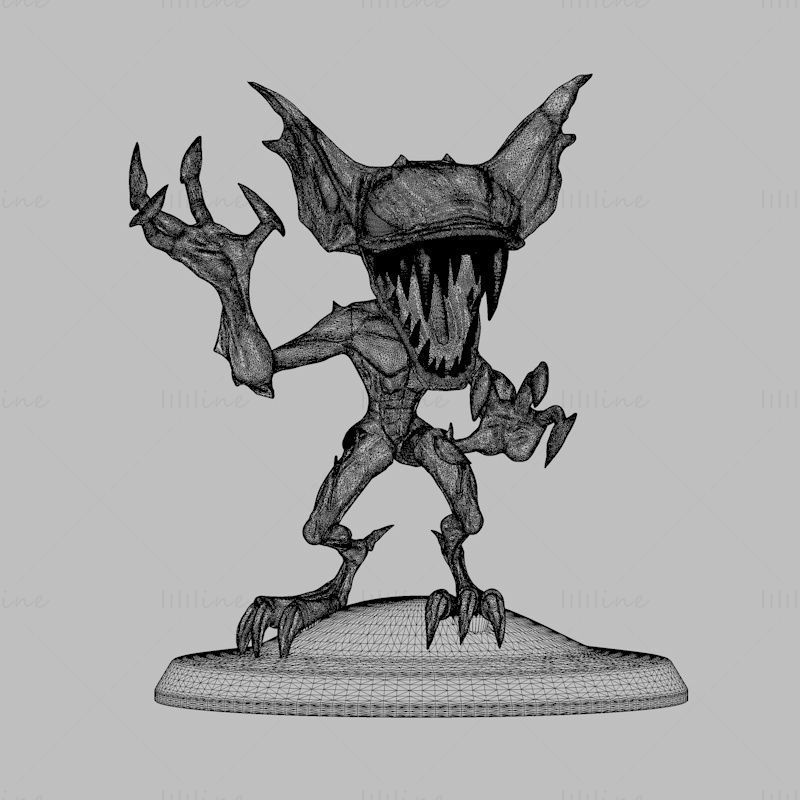 Комиксът на мрака 3D принт модел на зло създание