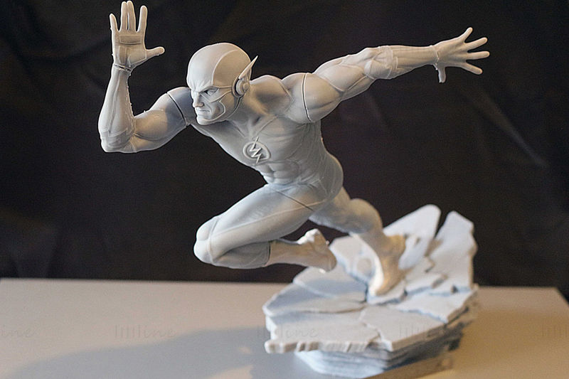 闪电侠雕像手办3D打印模型STL