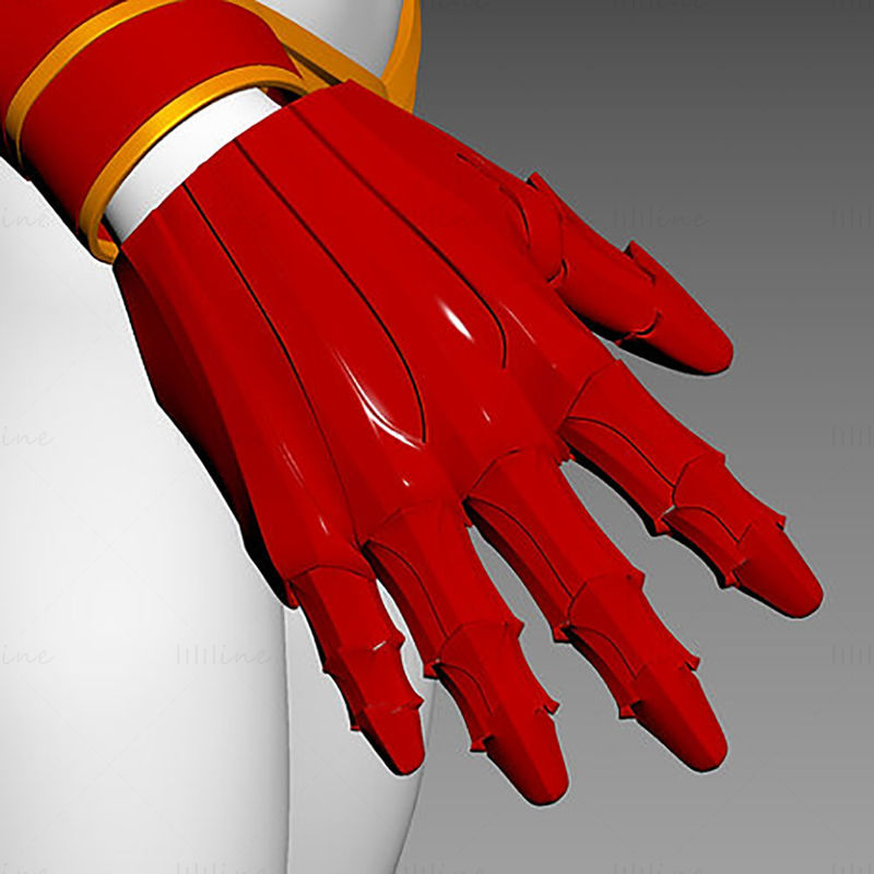 Flash Tam Vücut Zırhı Kıyafeti Giyilebilir 3D Baskı Modeli STL