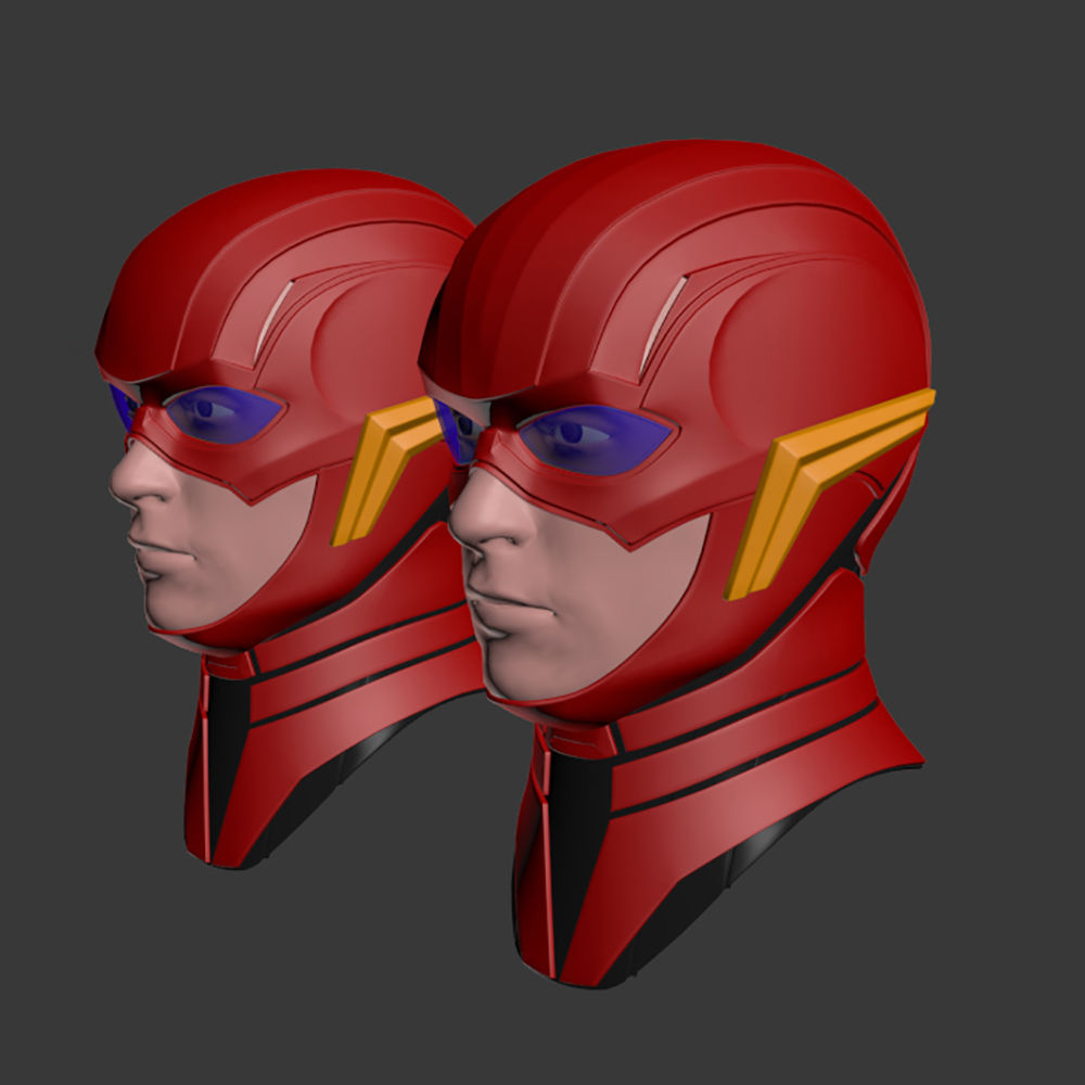 The Flash Helmet Wearable 3D Printing Model STL