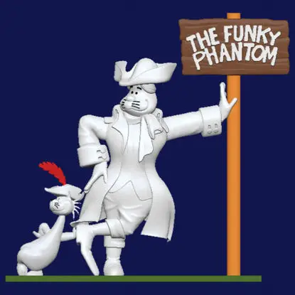 The Funky Phantom 3D Printing Model STL