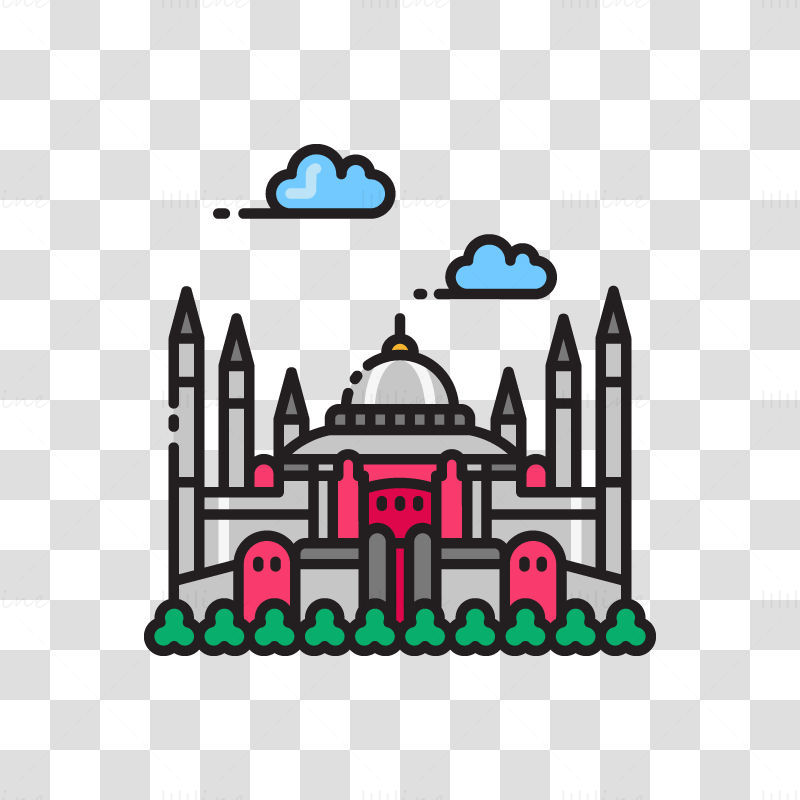 Hagia Sophia vektorové ilustrace