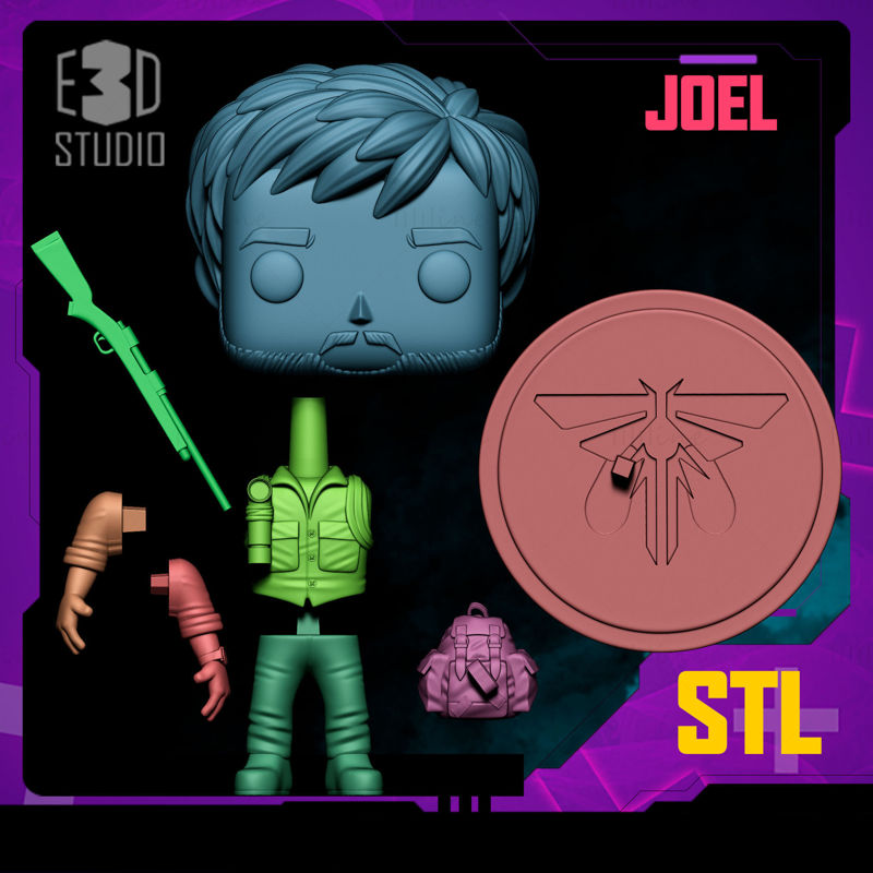 THE LAST OF US - JOEL MILLER FUNKO 3D PRINTING MODEL