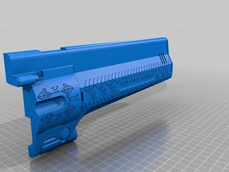 Het laatste woord Hand Canon 3D-printmodel STL