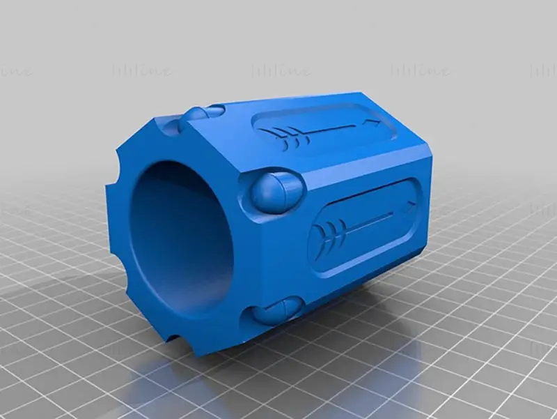 Het laatste woord Hand Canon 3D-printmodel STL