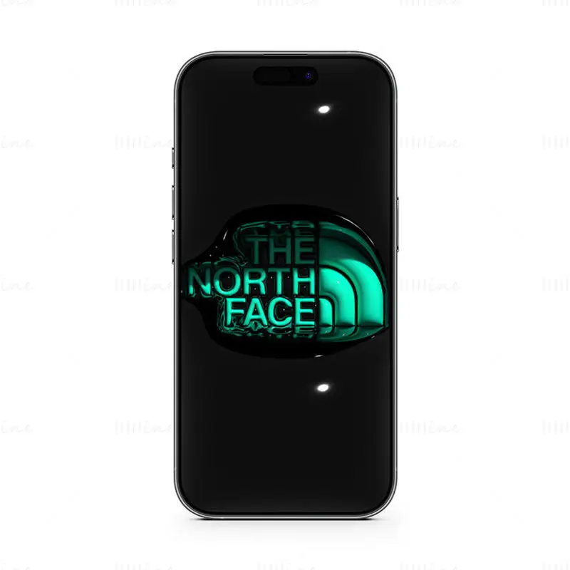 The North Face Logo Mobiltelefon Bakgrunn