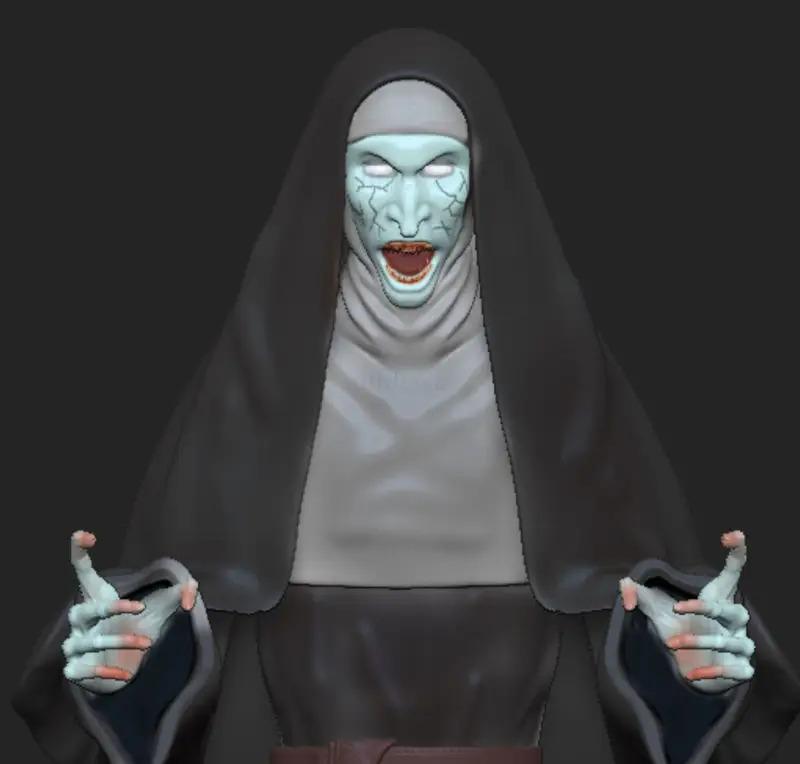 The Nun A freira 3D Printing Model STL