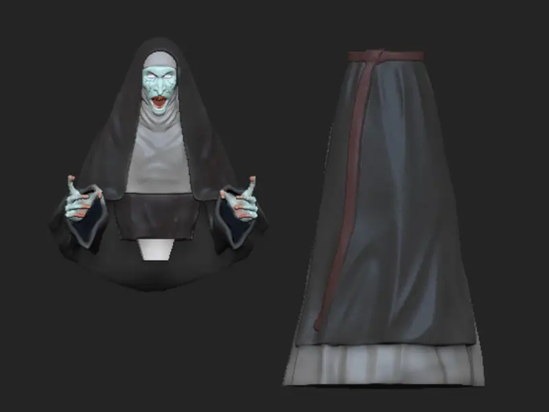 The Nun A freira 3D Printing Model STL