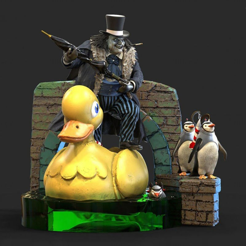 Het Penguin 3D-model klaar om STL af te drukken