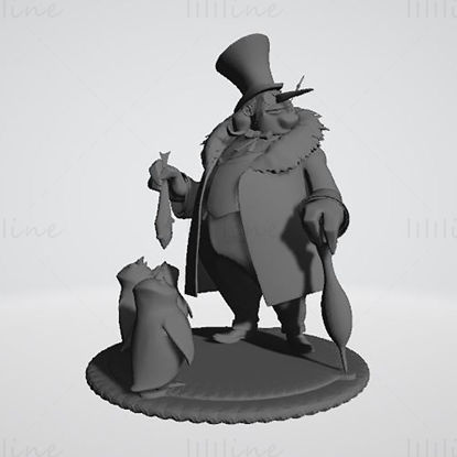 The Penguin 3D Printing Model STL